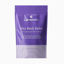 Lansinoh Sitz Bath Salts, Postpartum Essentials, and Hemorrhoid Treatment, Epsom Salt Bath Soak With Lavender Oil, Frankincense and Aloe Vera, 10 Ounce