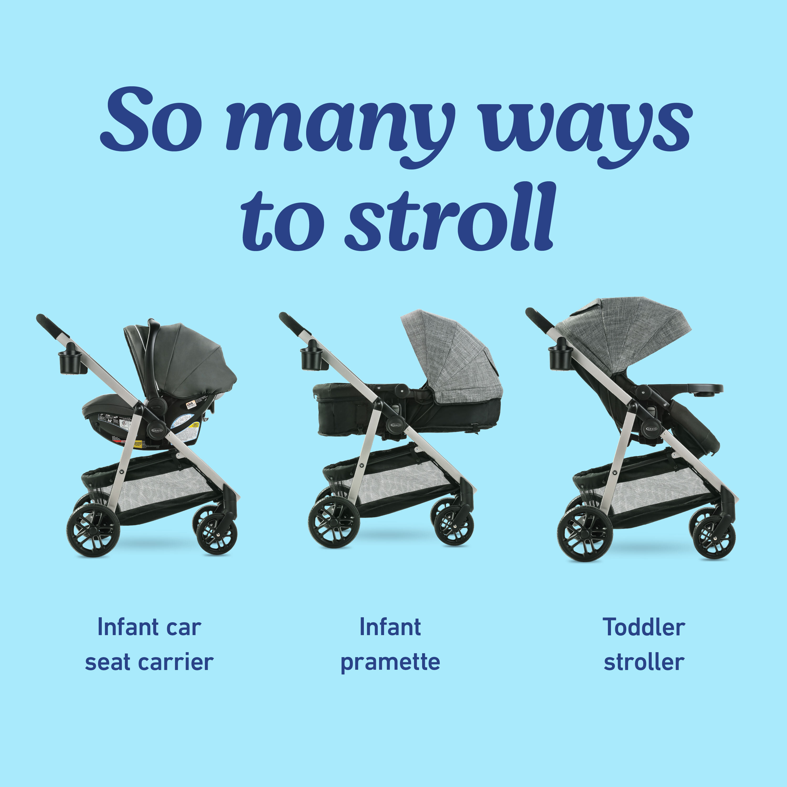 Graco Modes Pramette Travel System and Carry Cot Bundle.