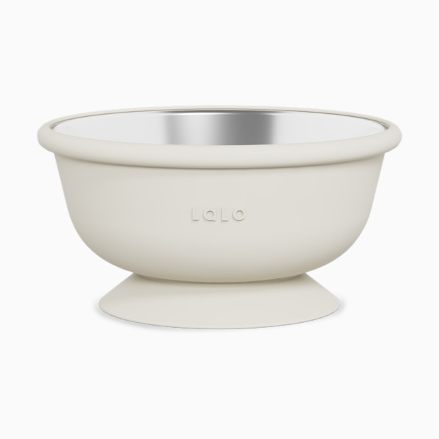 Lalo Stainless Steel Suction Bowl.