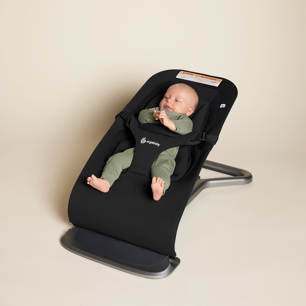 Ergobaby Evolve Bouncer - Onyx Black.