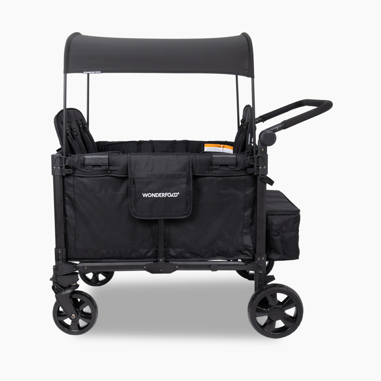 WonderFold Wagon W4 Elite Pro Stroller Wagon - Jet Black.