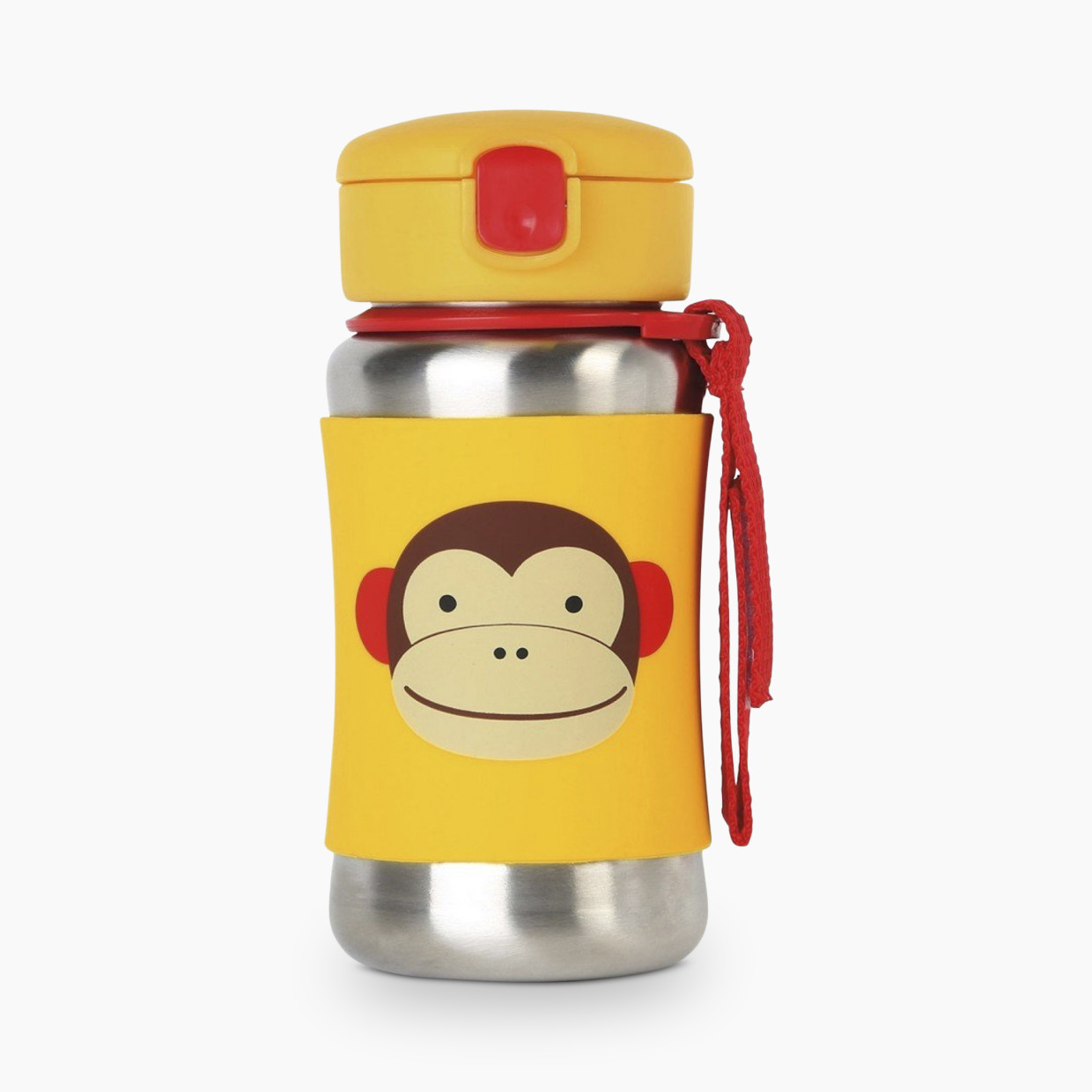 Skip Hop Baby Zoo Stainless Steel Straw Bottle - Monkey.