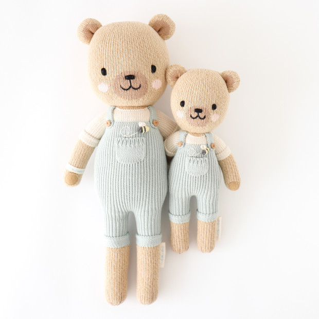 cuddle+kind Hand-Knit Doll - Charlie The Honey Bear, Little 13".