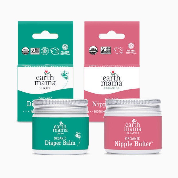 Earth Mama Nipple Butter & Diaper Balm Bundle.