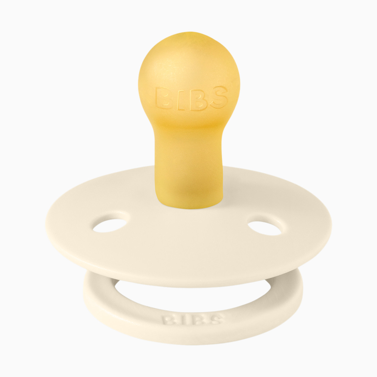 BIBS Natural Rubber Pacifier (2 Pack) - Ivory / Petrol, Size 1.