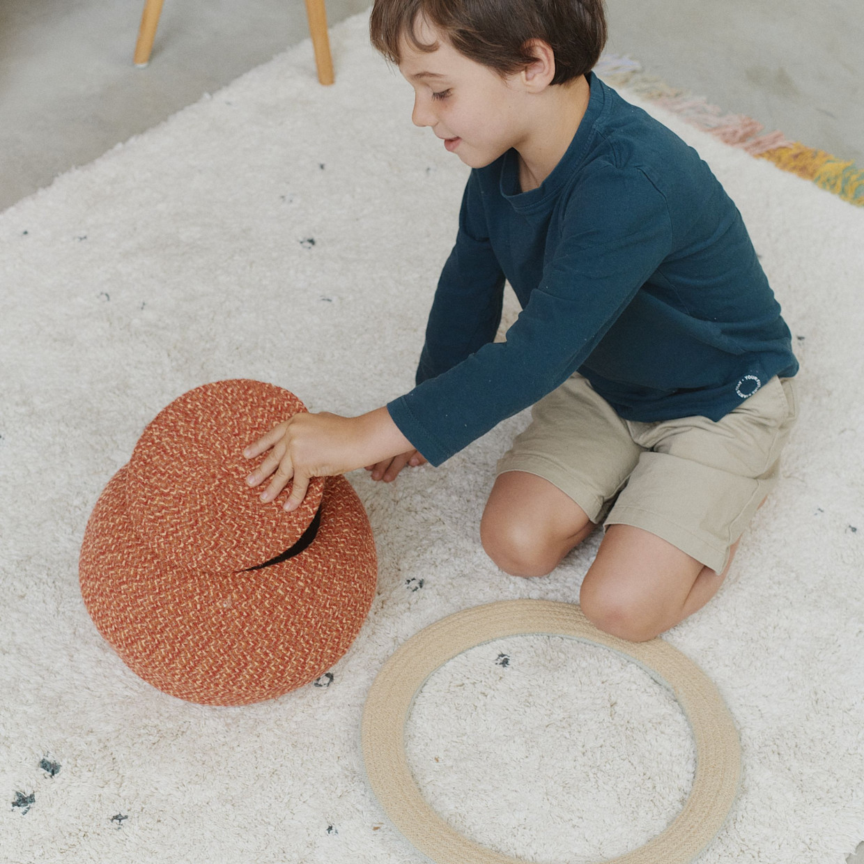 Lorena Canals Stardust Washable Rug - 5’ 7” X 8’.