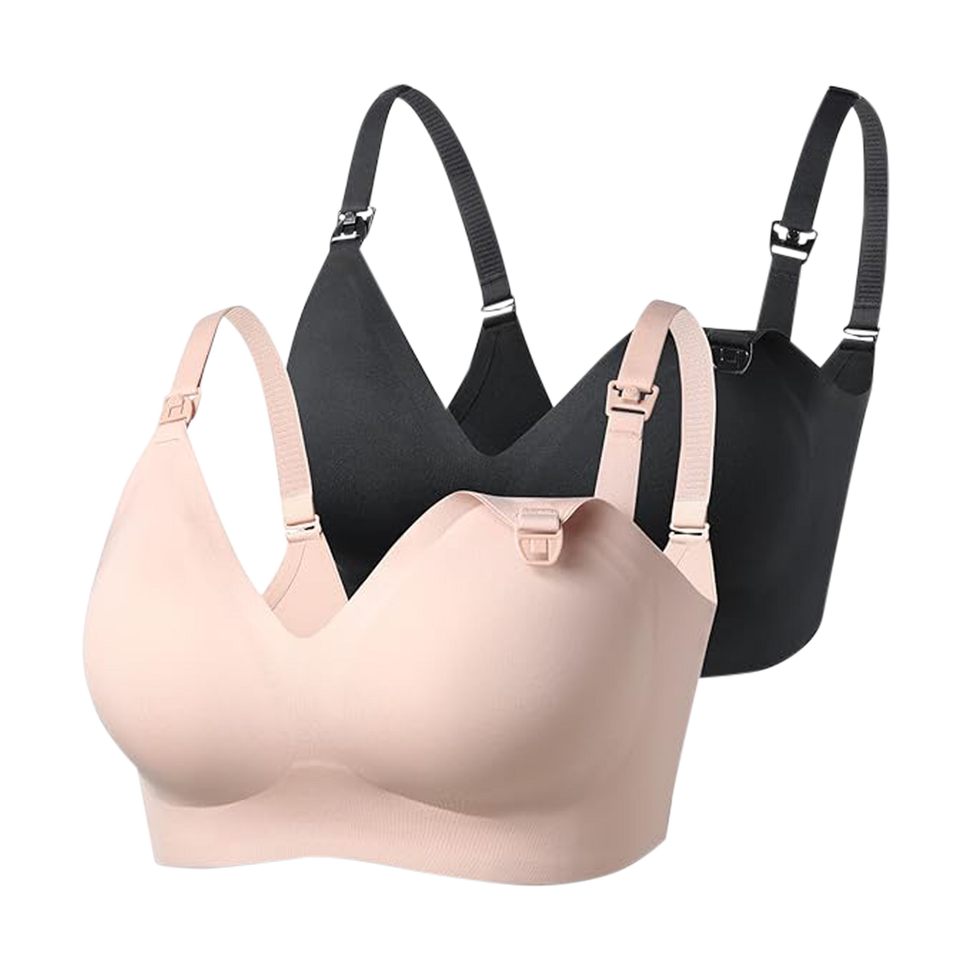 Momcozy Ultra Soft & Omni Maternity Nursing Bra (2 Pack).