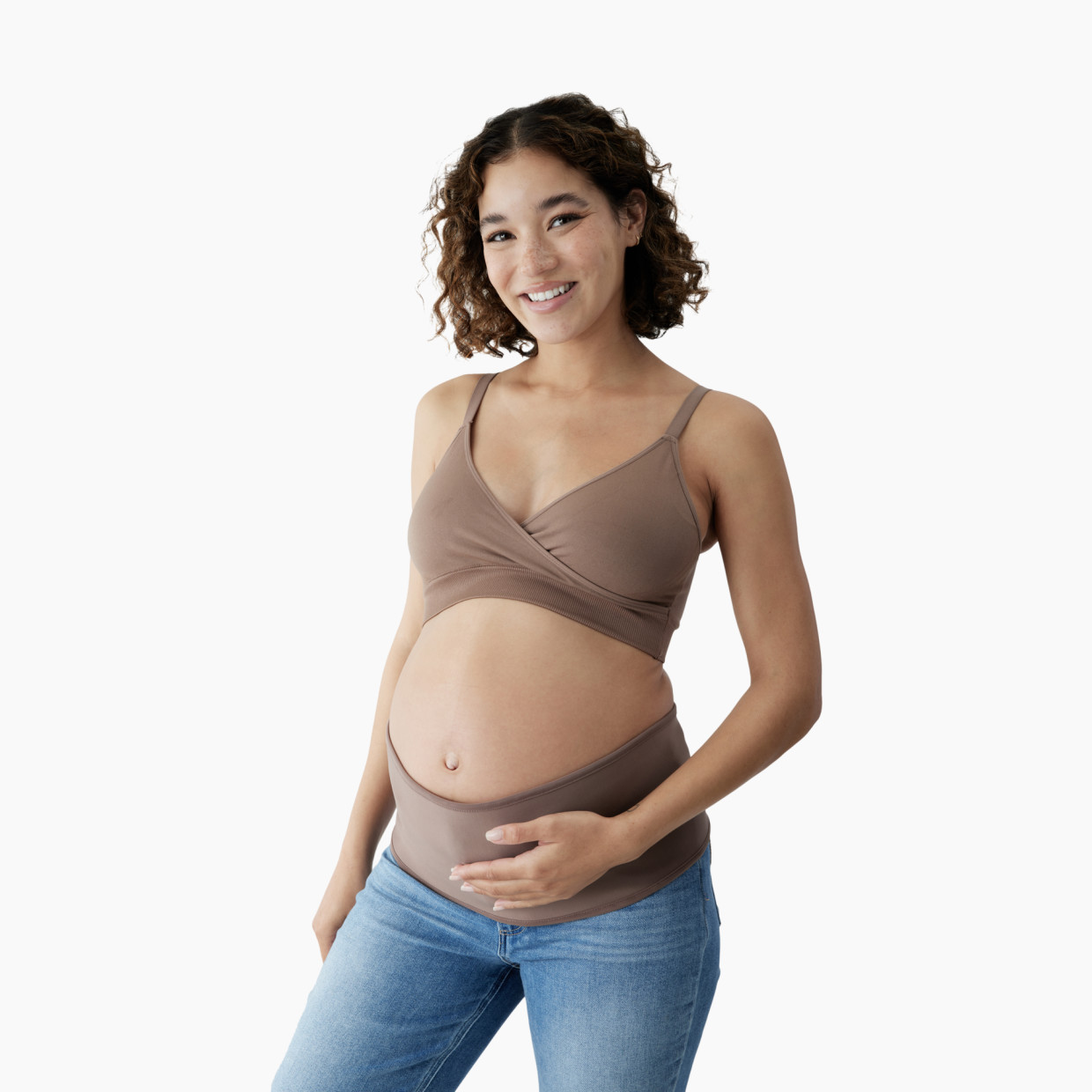 Black Maternity Seamless Nursing Bra - Isabel Maternity by Ingrid & Isabel  – Bellies to Bellies