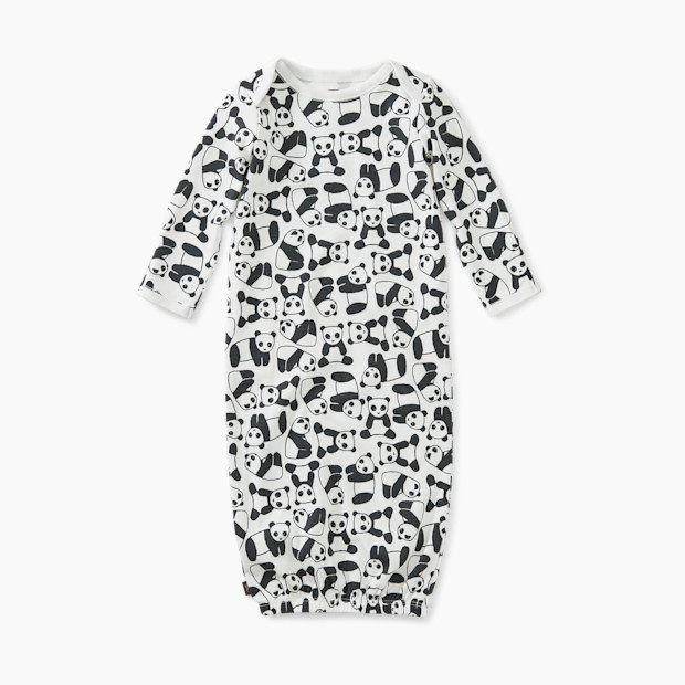 Tea Collection Baby Gown - Panda Pups, Newborn.