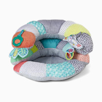 Infantino 2-in-1 Tummy Time & Seated Support, Baby Floor Seat for Tummy Time & Early Sitting, Soft, Supportive, Engaging Toys, Toucan