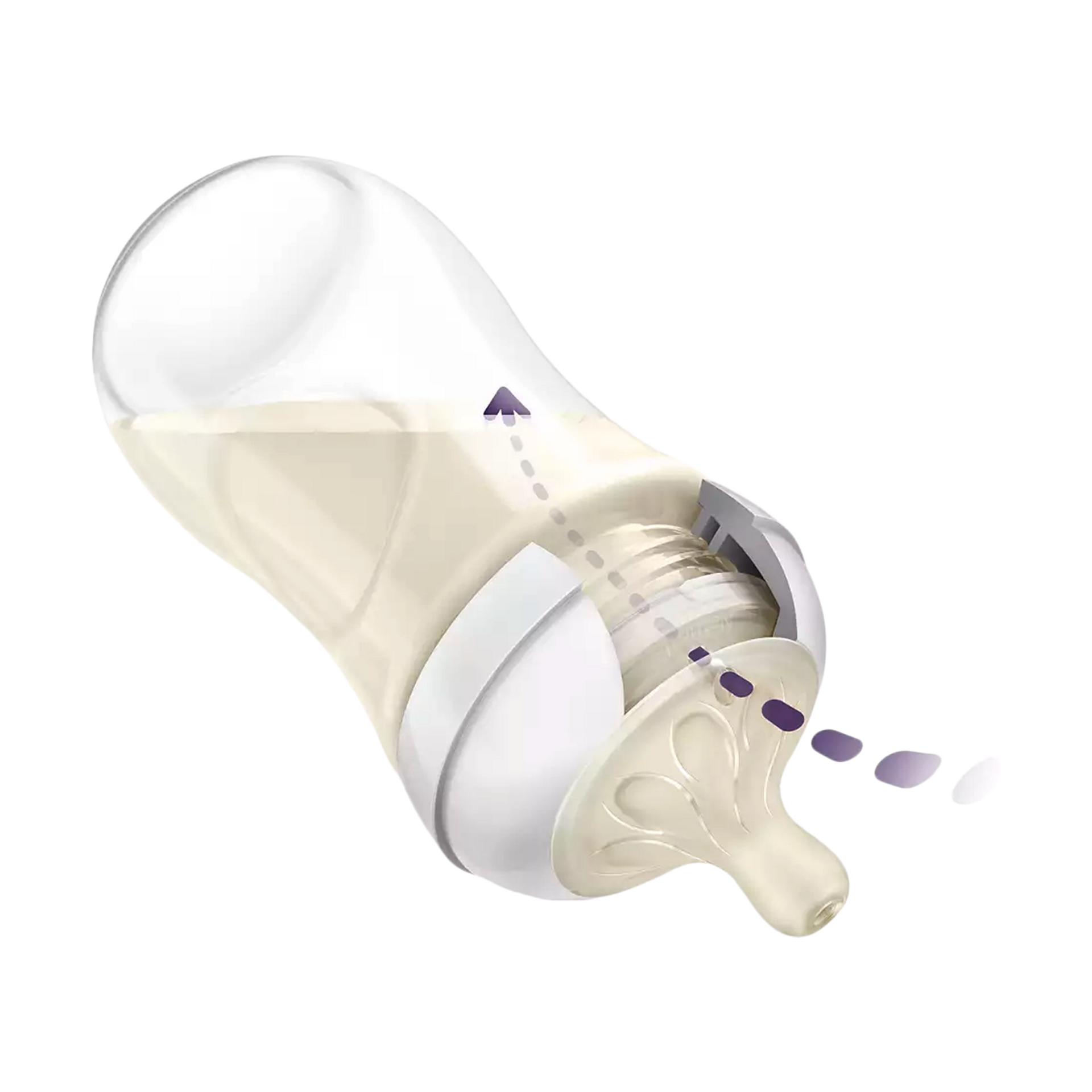 Philips Avent Natural Baby Bottle with Natural Response Nipple - Clear, 9 Oz, 3.