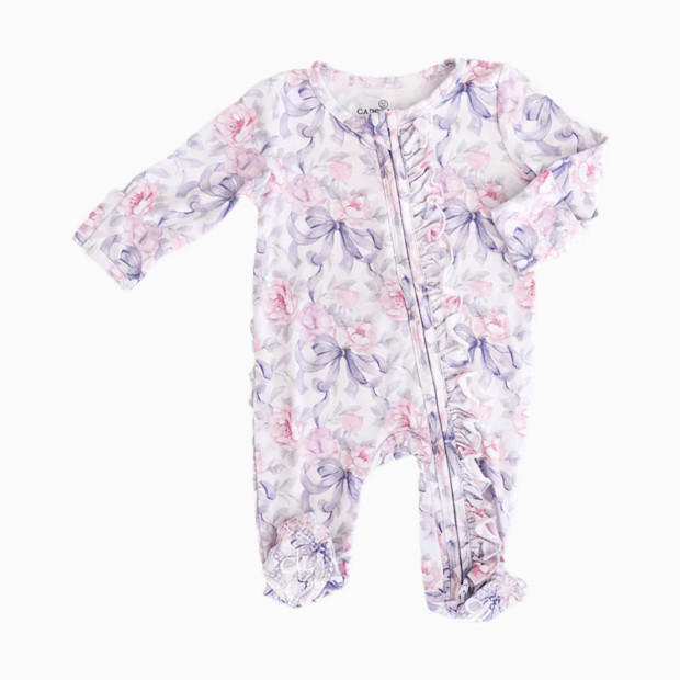 Caden Lane Ruffle Zipper Footie.