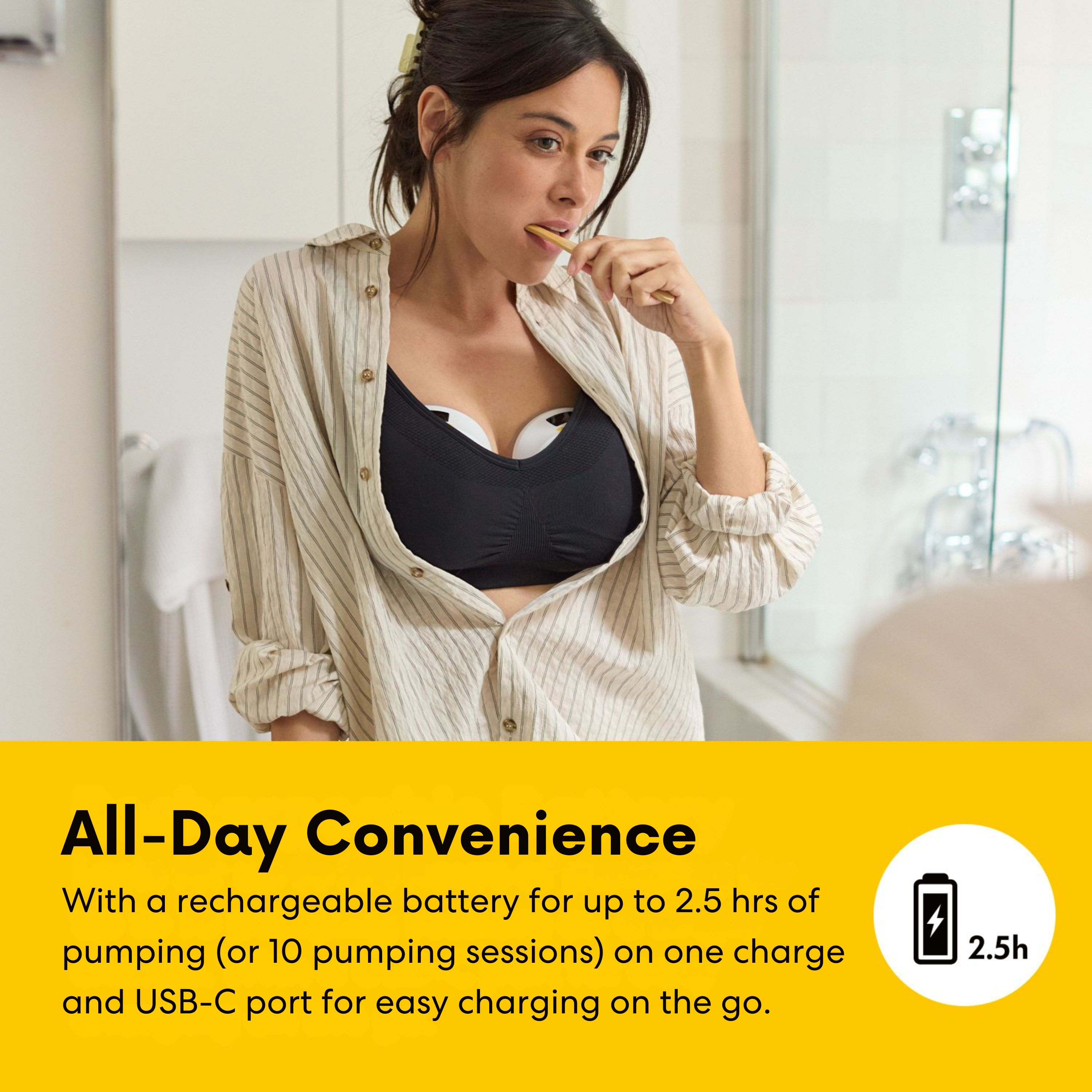 Medela Melody InBra Wearable Double Electric Breast Pump.