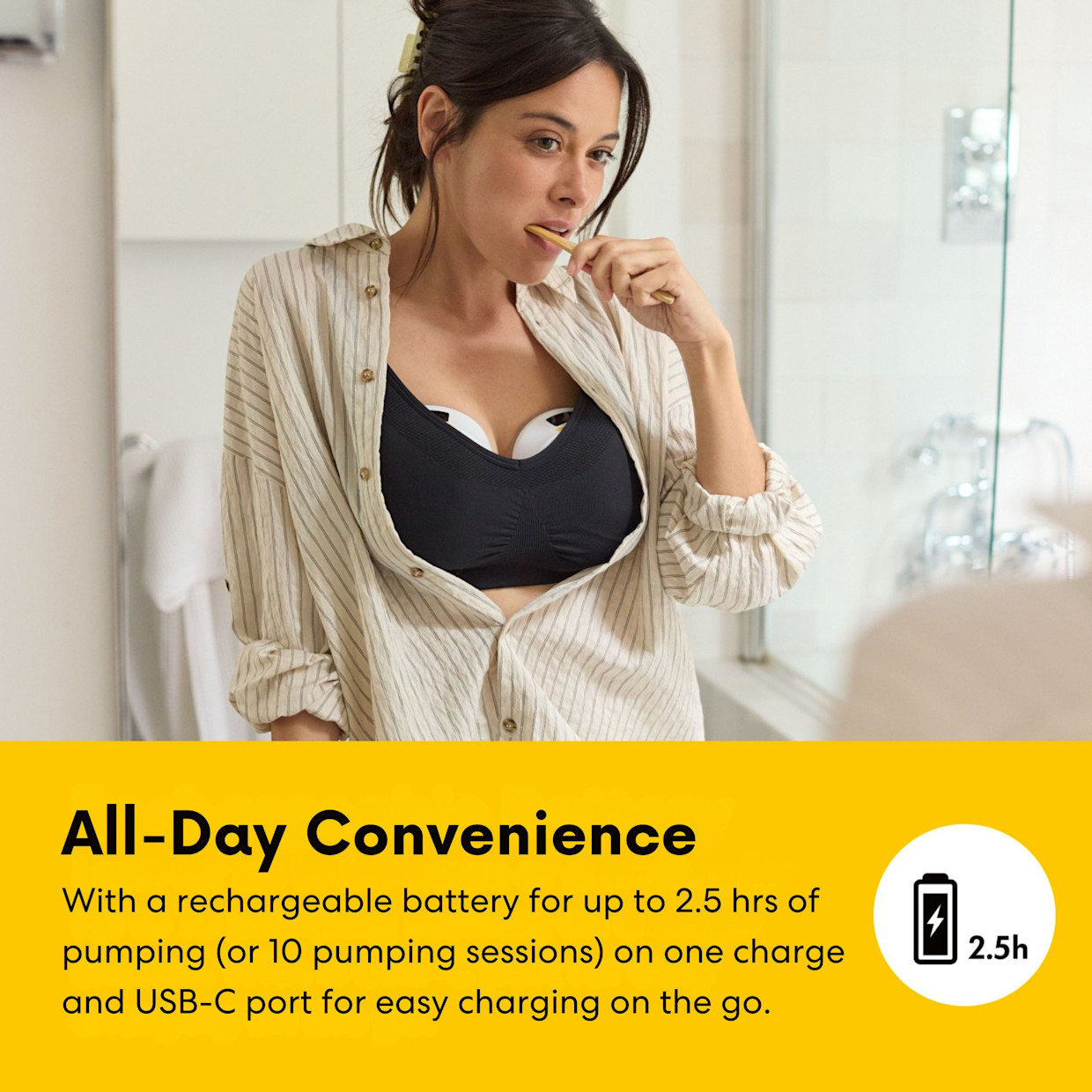 Medela Melody InBra Wearable Double Electric Breast Pump.