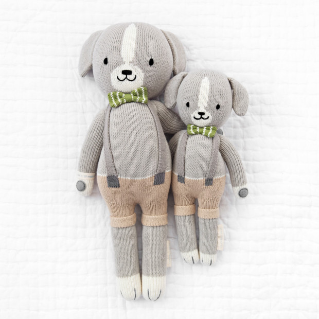 cuddle+kind Hand-Knit Doll - Noah The Dog, Little 13".
