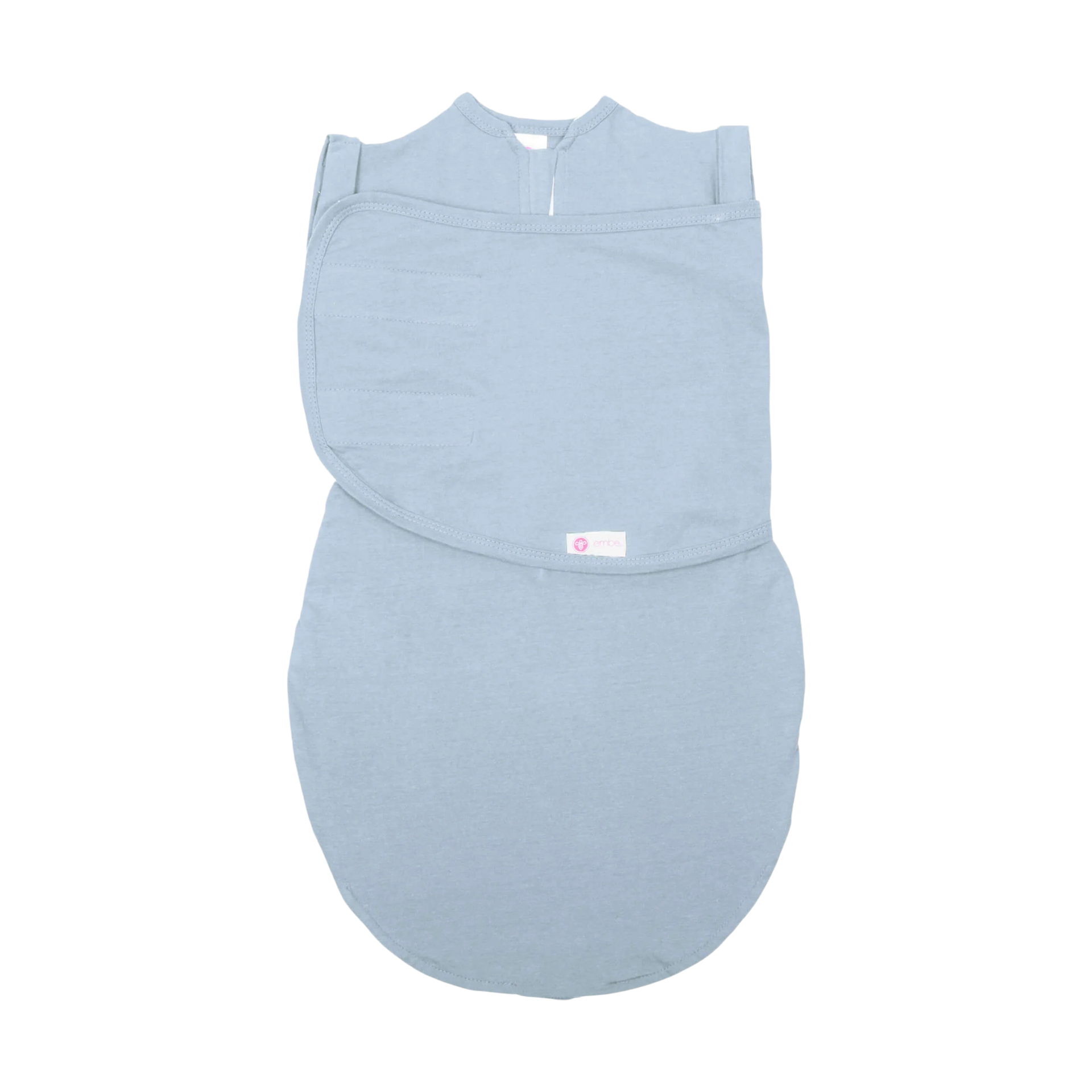 Embe Babies Short Sleeve Swaddle Sack Sky, Medium/Large 1218 Lbs
