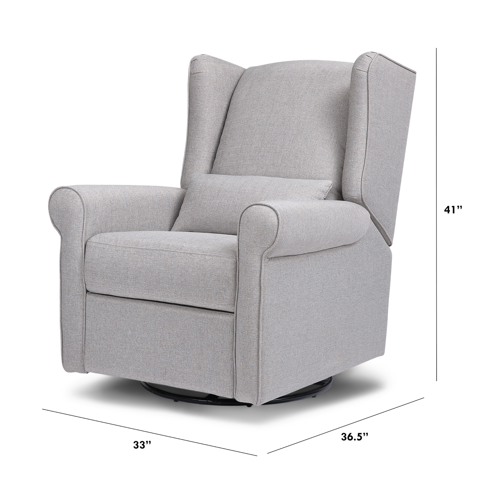 DaVinci Hayden Recliner and Swivel Glider Misty Grey Babylist Shop