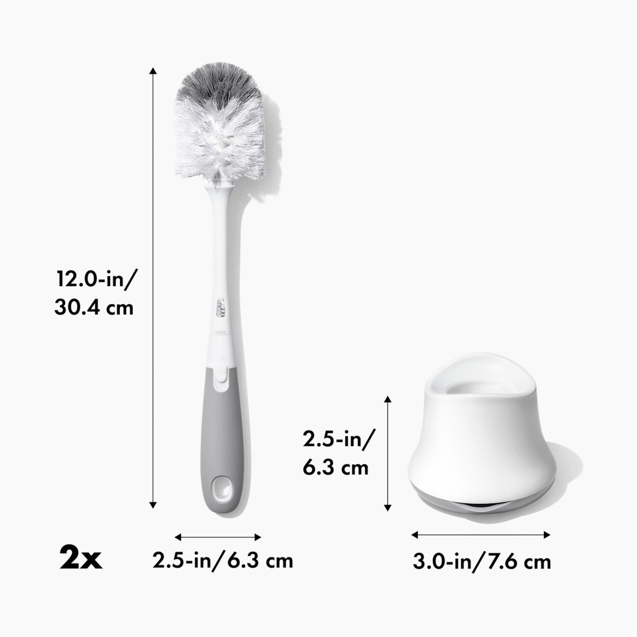 OXO Tot Bottle Brush Bundle - Gray.