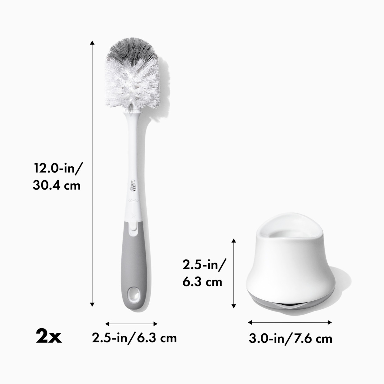 OXO Tot Bottle Brush Bundle - Gray.