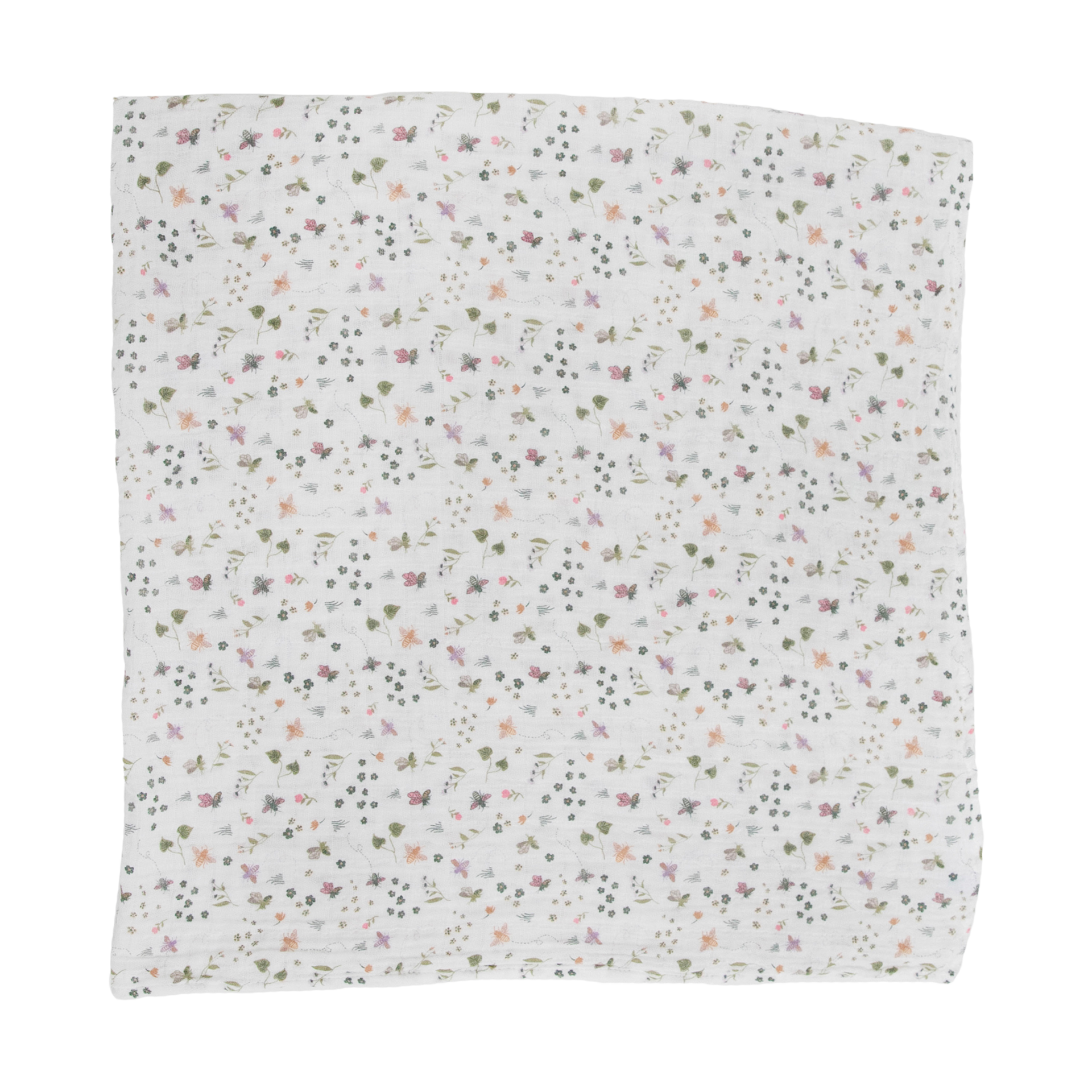 Little Unicorn Cotton Muslin Swaddle Blanket Garden Bees Babylist Shop