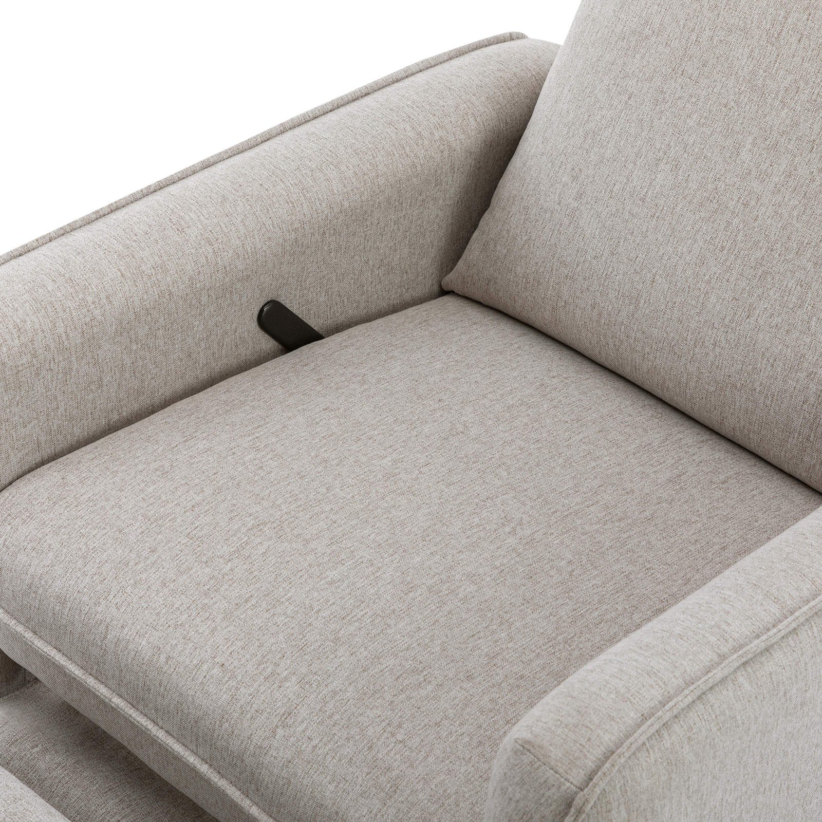 daVinci Penny Recliner and Swivel Glider - Performance Grey Eco Weave.
