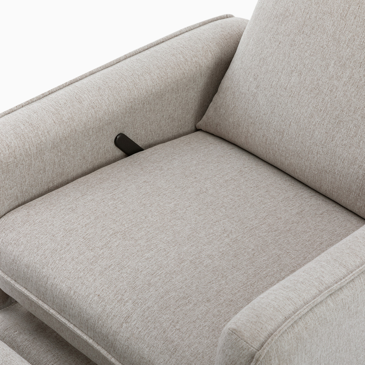 daVinci Penny Recliner and Swivel Glider - Performance Grey Eco Weave.