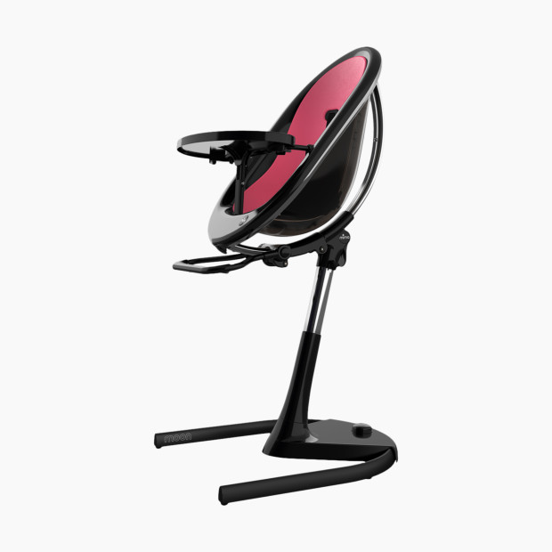 Mima Moon 2G High Chair with Black Frame - Fuchsia.