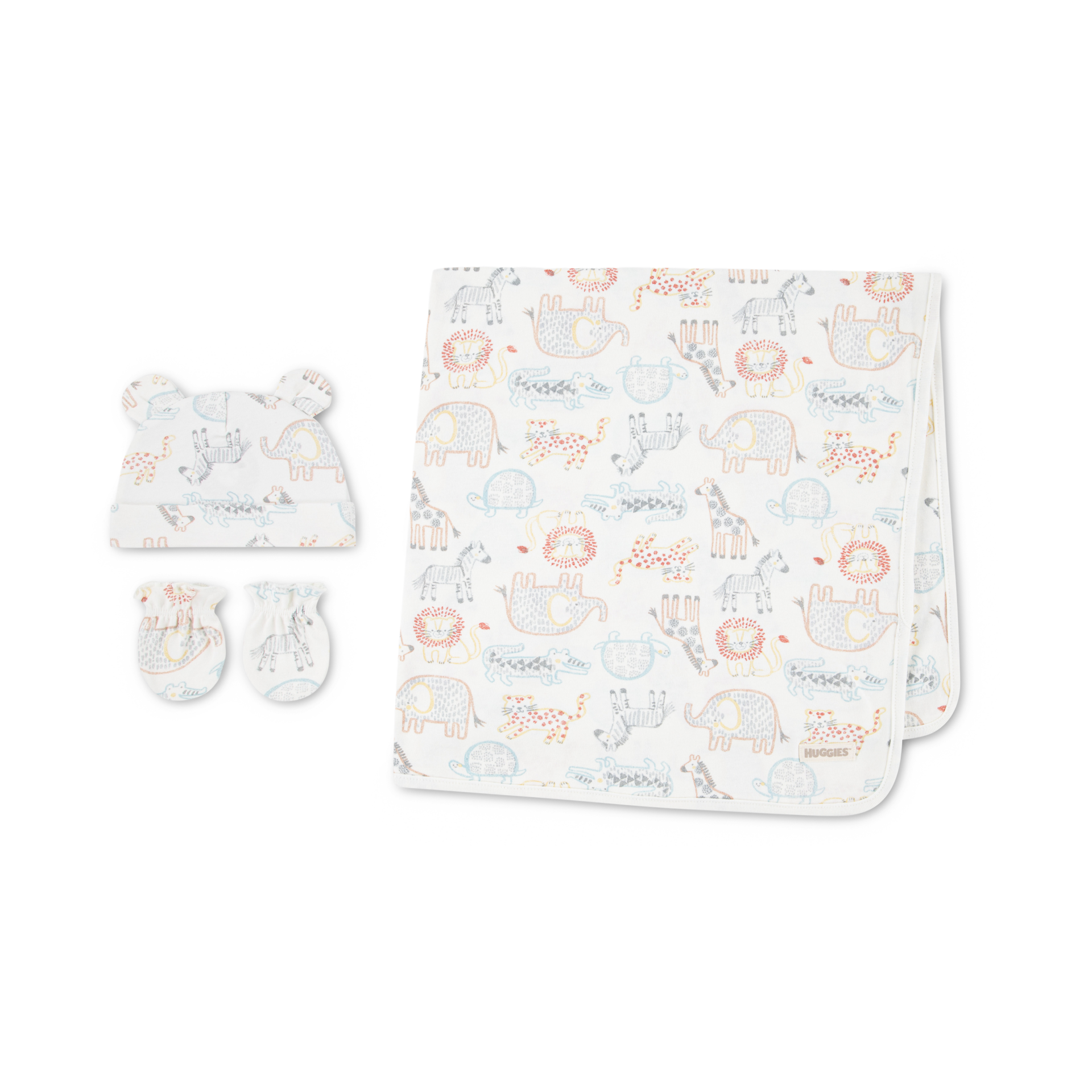 Huggies 3-Piece Receiving Blanket - Huggies Snow White.