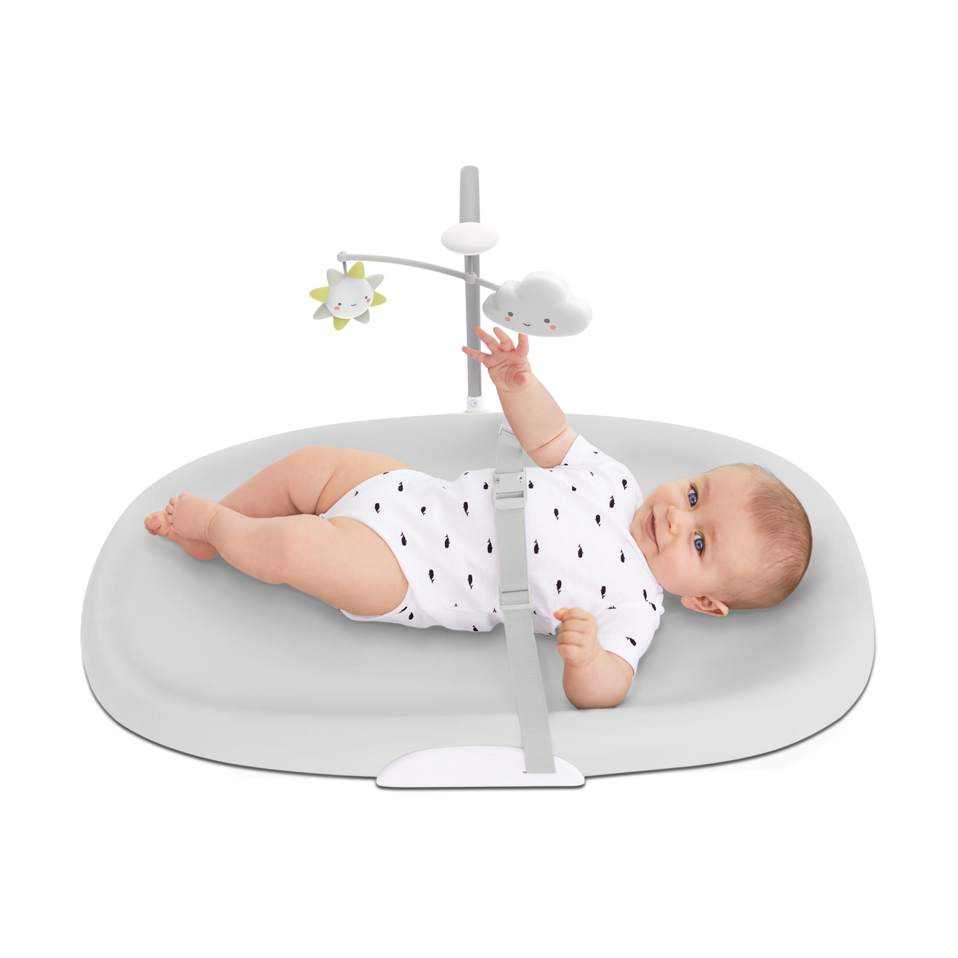 Skip Hop Nursery Style Wipe-Clean Changing Pad - Grey, 16" Width.