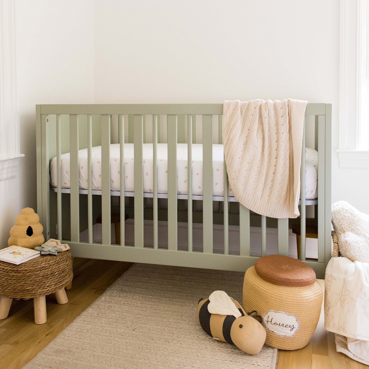 Burt's Bees Baby Organic Cable Knit Stroller Blanket - Oat.