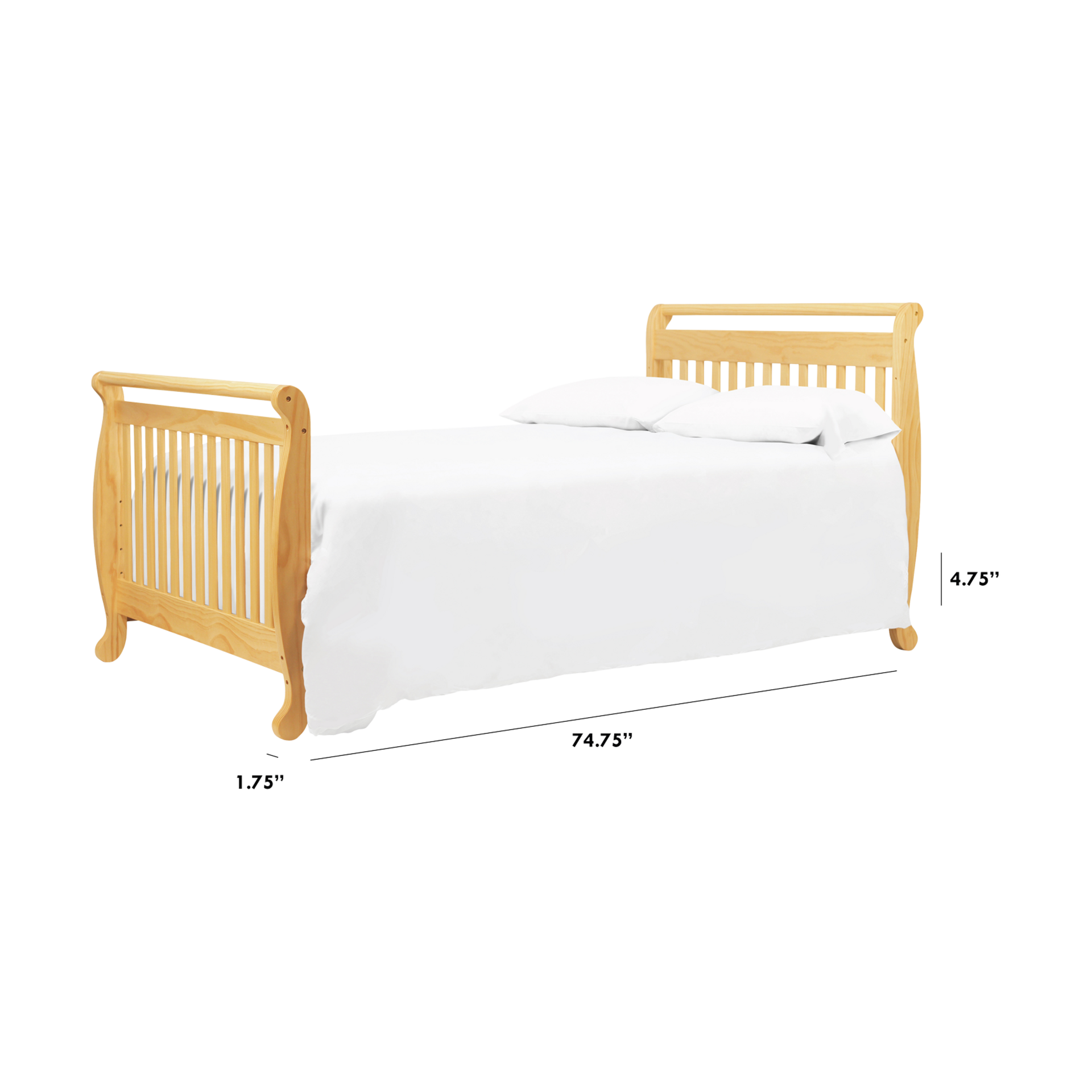 daVinci Twin/Full-Size Bed Conversion Kit (M4799) - Natural.