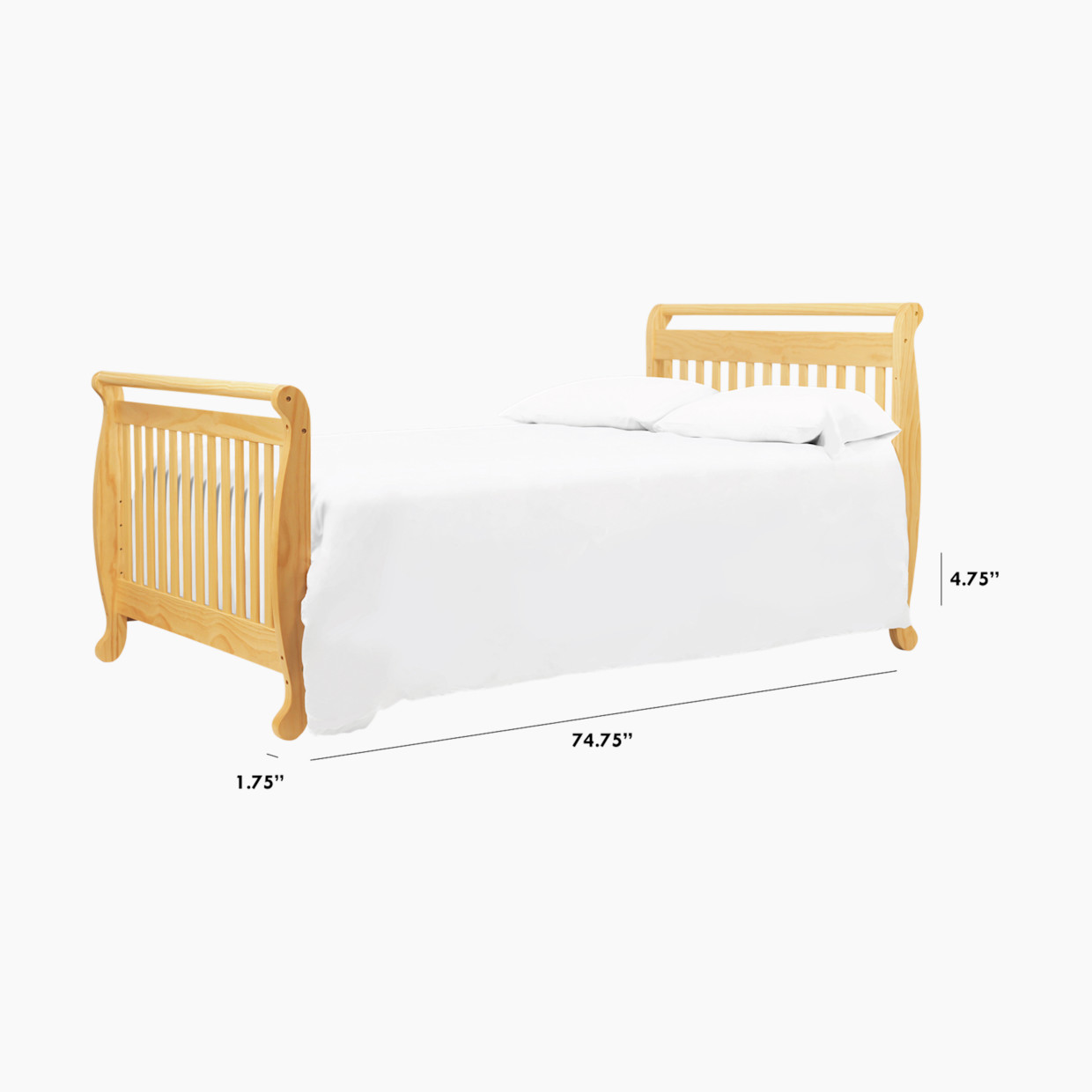 daVinci Twin/Full-Size Bed Conversion Kit (M4799) - Natural.
