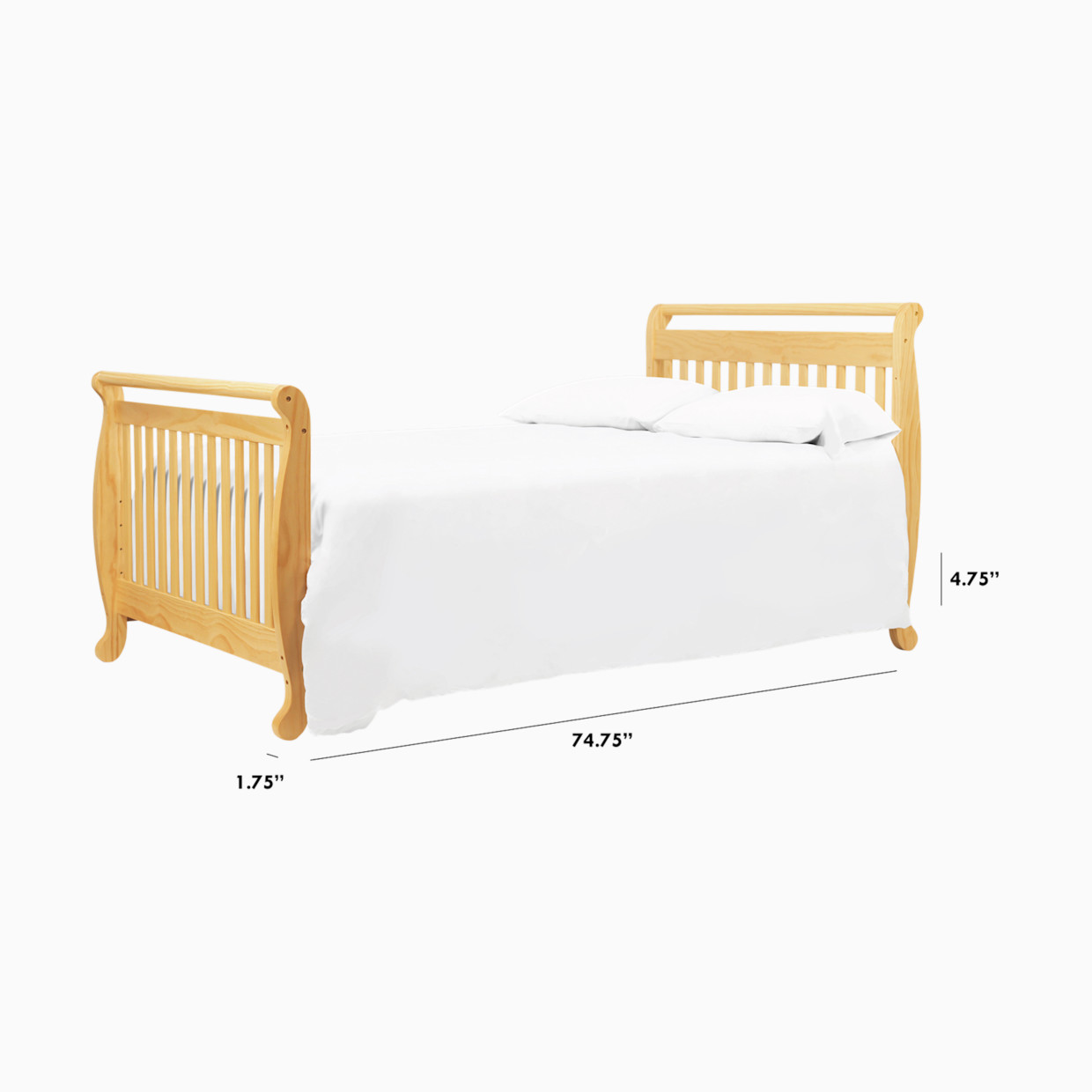 daVinci Twin/Full-Size Bed Conversion Kit (M4799) - Natural.