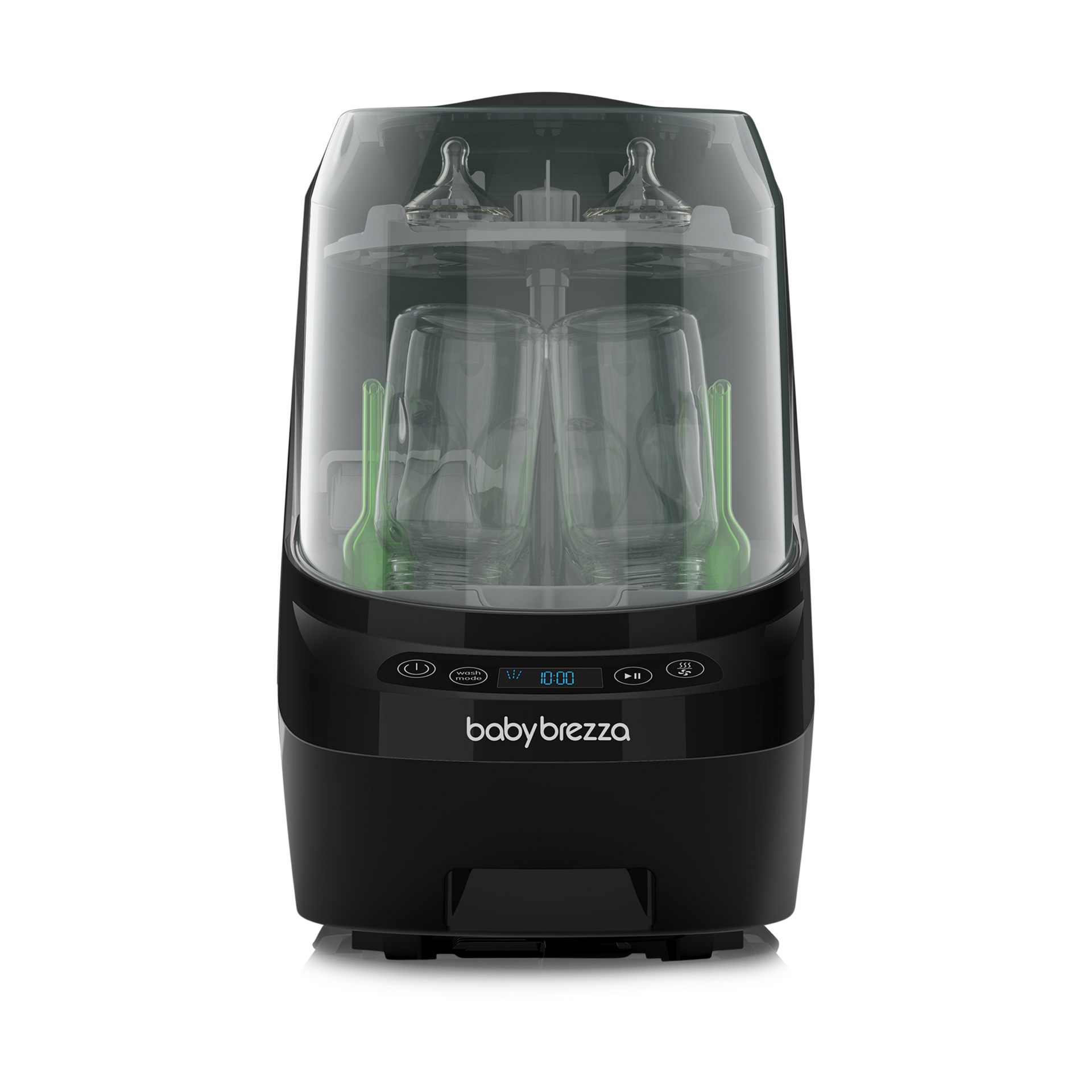 Baby Brezza Bottle Washer Pro - Baby Bottle Washer, Sterilizer + Dryer - All in One Machine Cleans Baby Essentials like Bottles + Pump Parts – Appliance to Replace Bottle Brushes & Drying Racks, Black