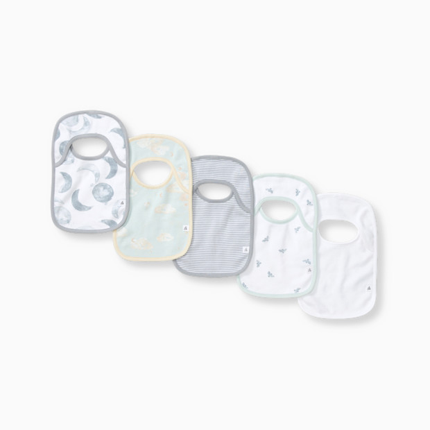 Burt's Bees Baby Organic Lap Shoulder Bibs (5 Pack).