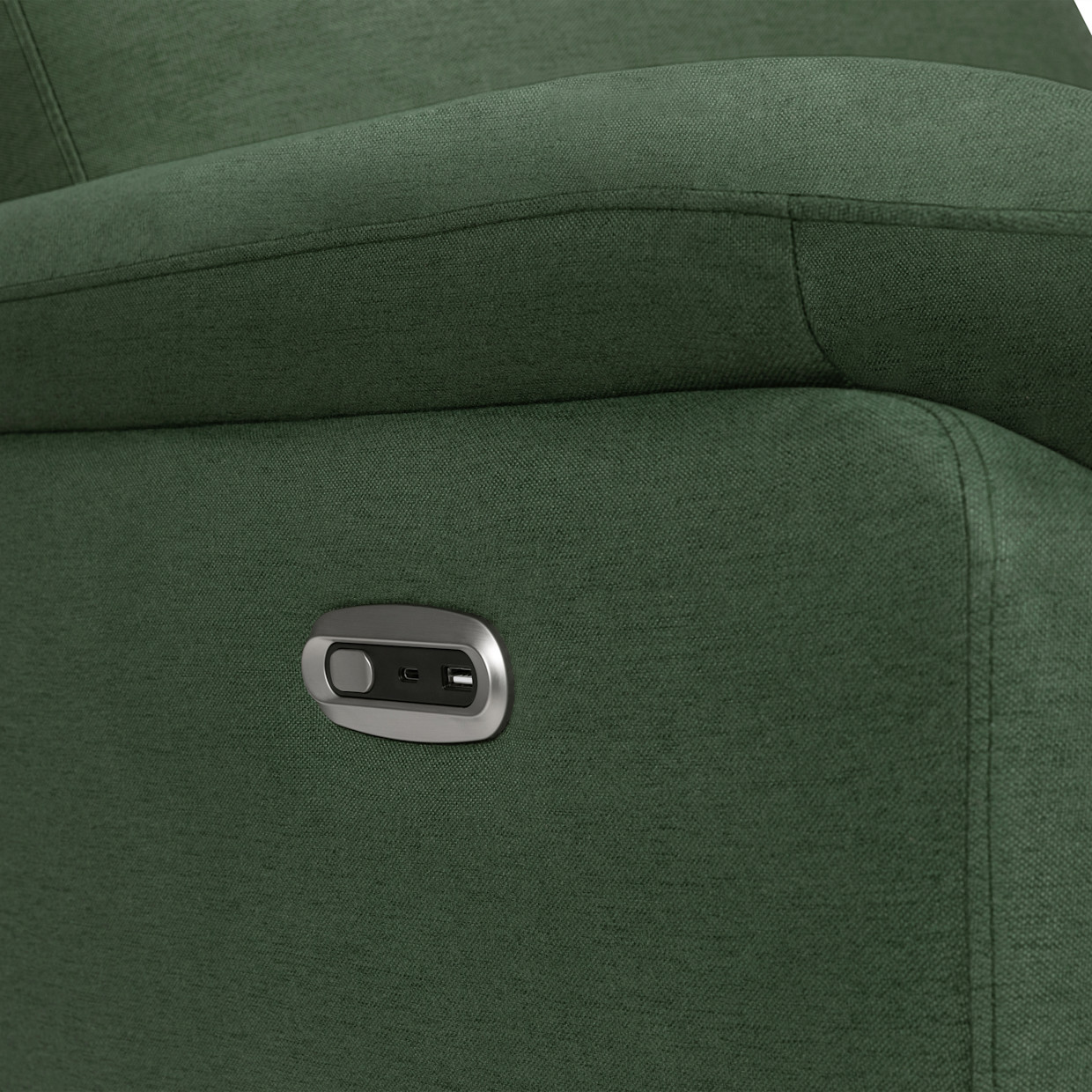daVinci Suzy Electronic Recliner and Swivel Glider - Pine Green.