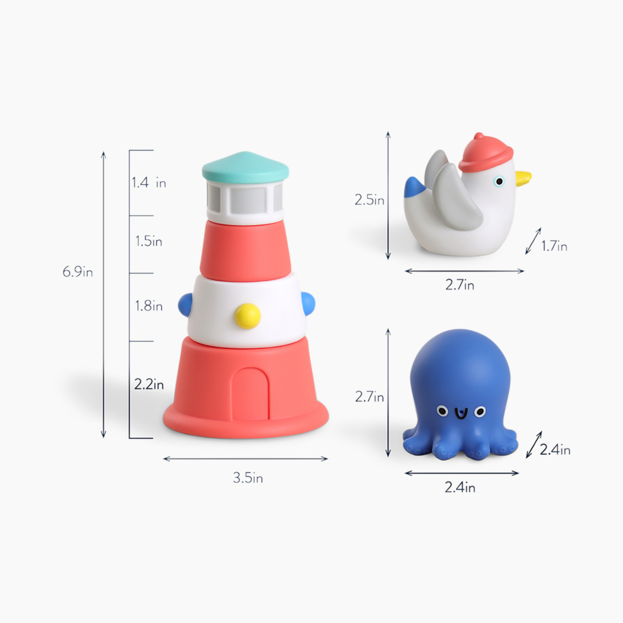 Itzy Ritzy Stack and Squirt Bath Toy.