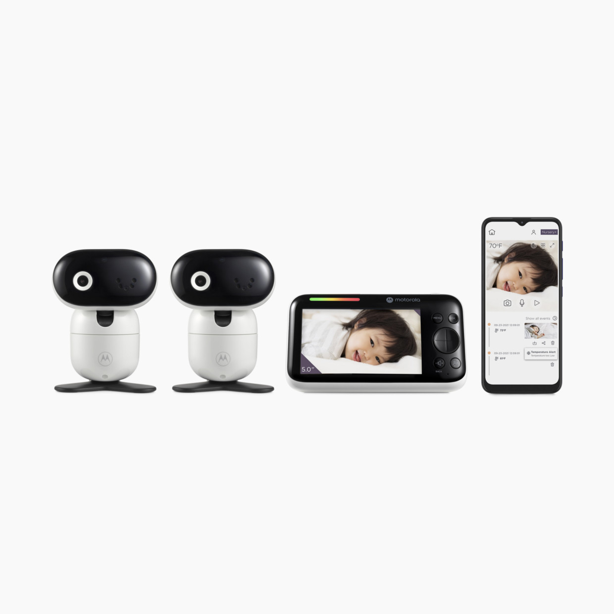 Babysense See 1080p HD WiFi Baby Monitor Camera with Pan, Tilt