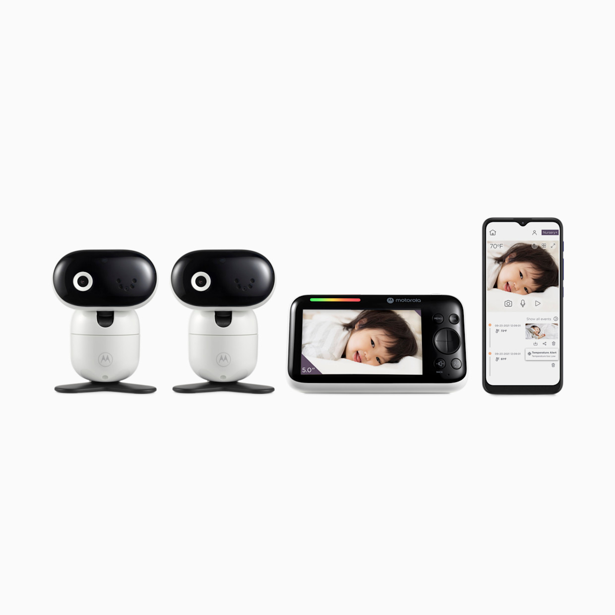 Motorola PIP1610 HD Connect 5" 1080p Remote Pan/Tilt Video Baby Monitor - 2 Cameras.