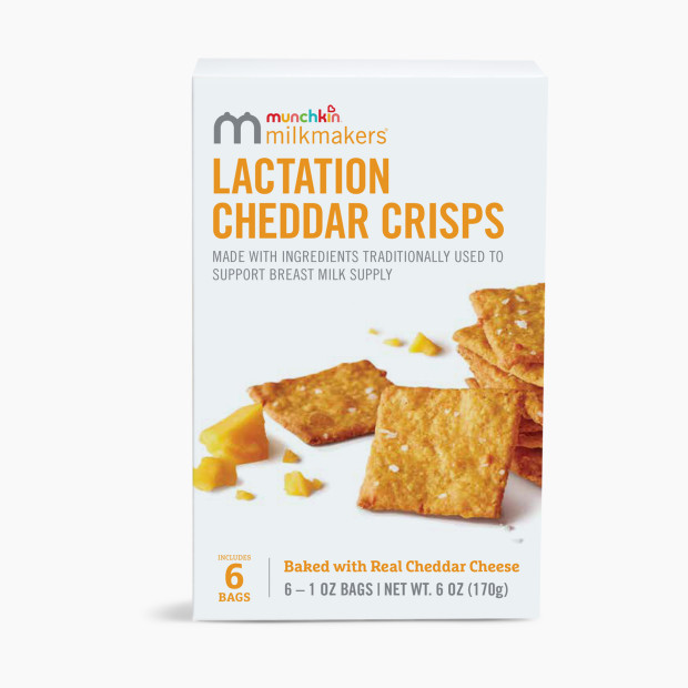 Munchkin Milkmakers Lactation Crisps - Cheddar, 6.