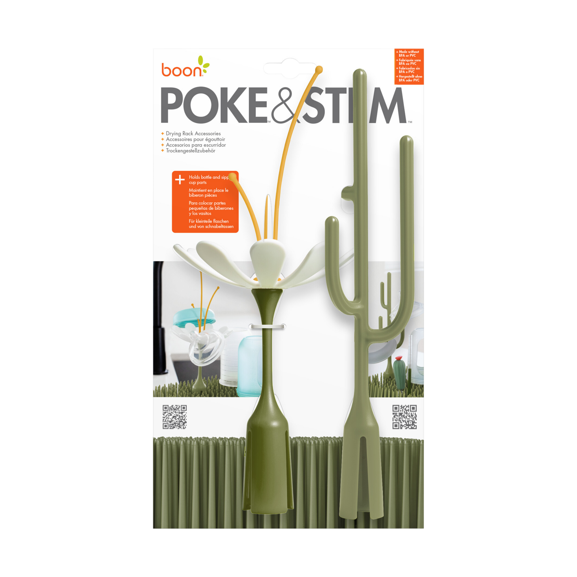 Boon Poke & Stem Drying Rack Accessory (2 Pack).