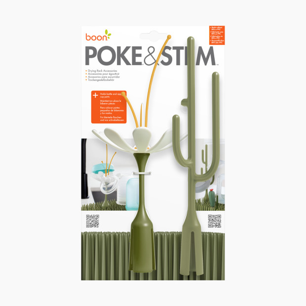 Boon Poke & Stem Drying Rack Accessory (2 Pack) - Sage Green.