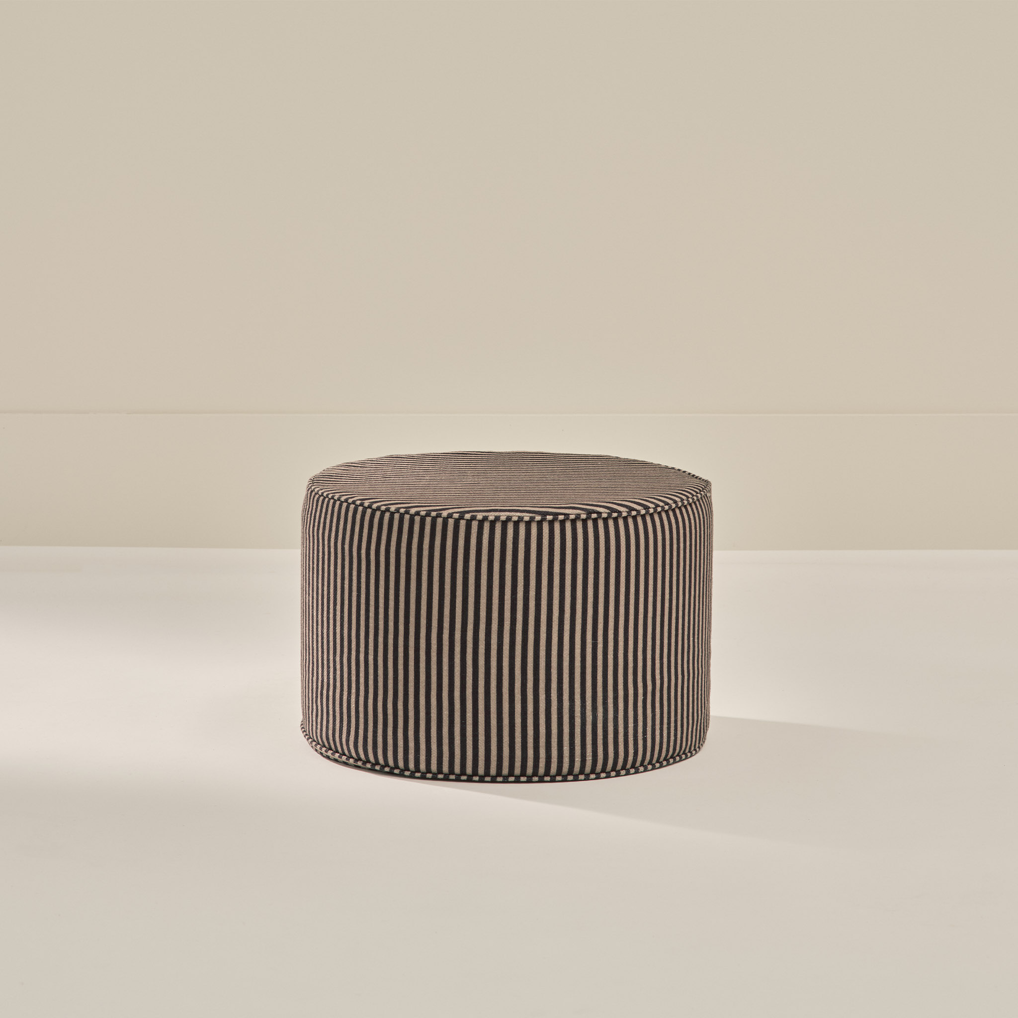 House of Noa Ottoman - Finley Taupe & Sable, Small.