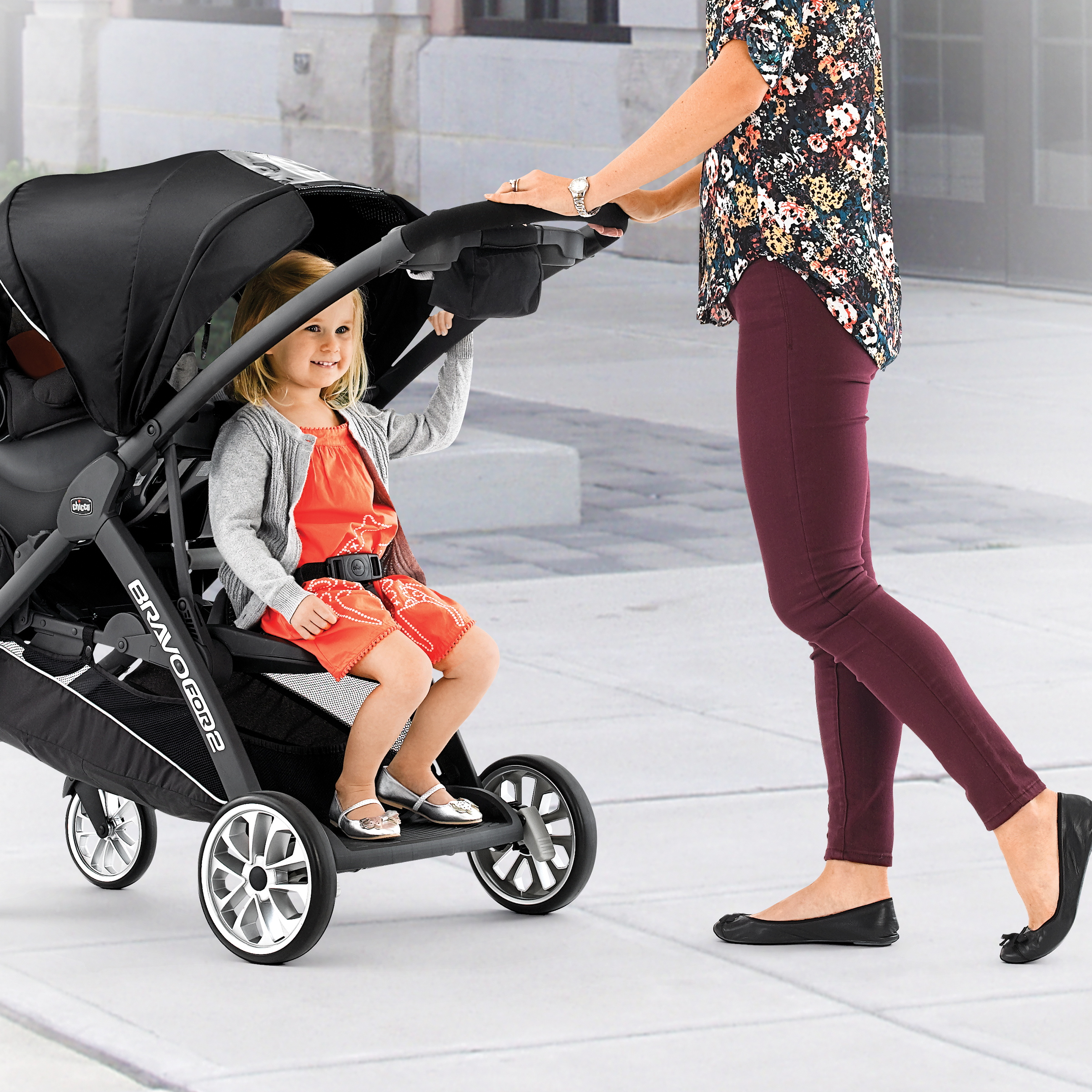 chicco 2 seater stroller