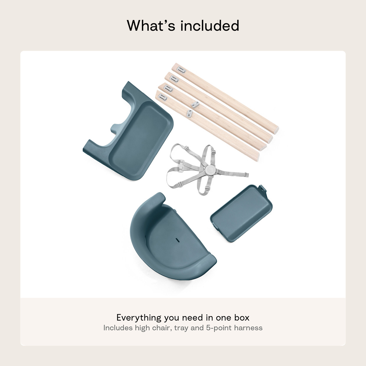 Stokke Clikk High Chair - Fjord Blue, Clikk High Chair.