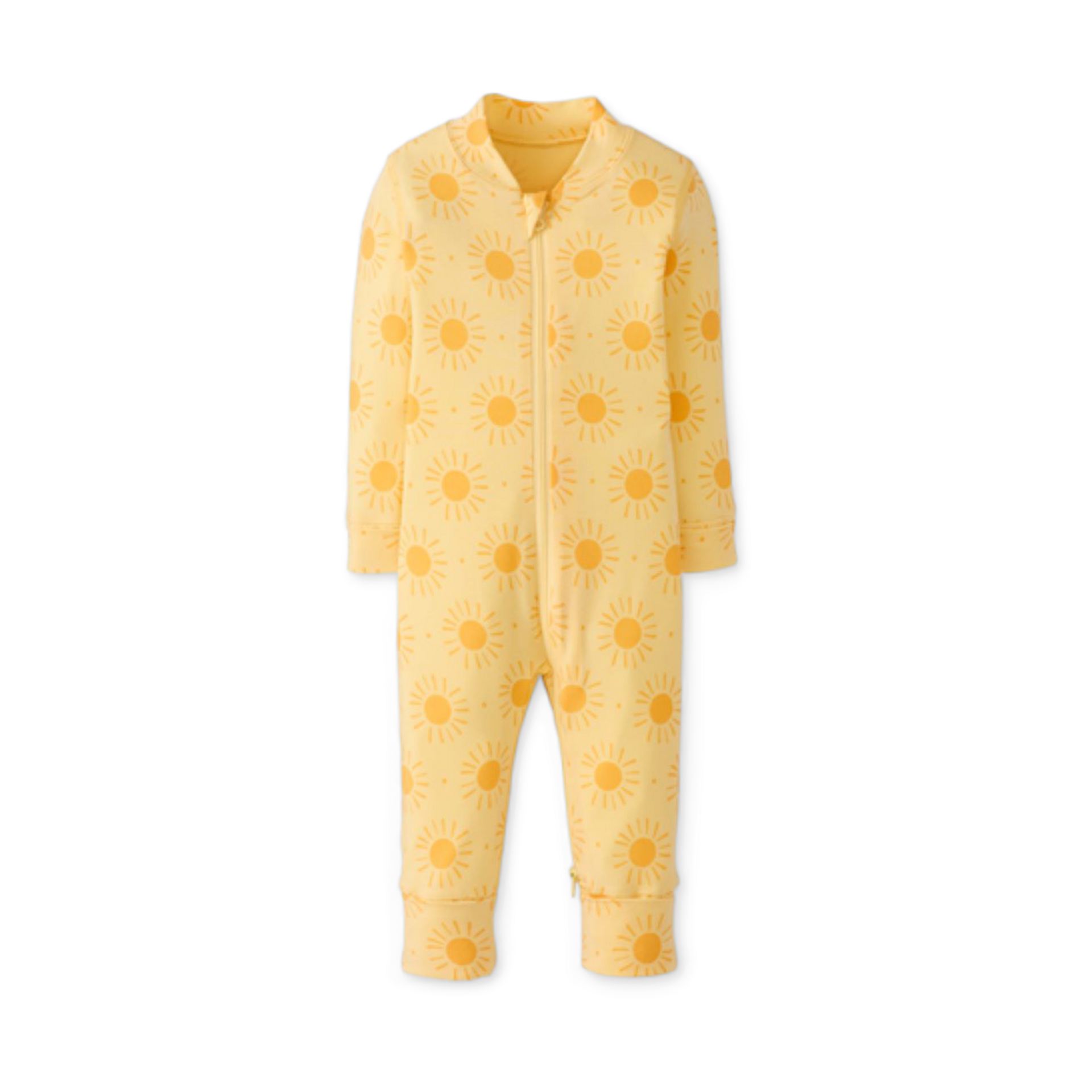 Hanna Andersson Baby 2-Way Zip Sleeper in HannaSoft™ - Sunny Days, Newborn.