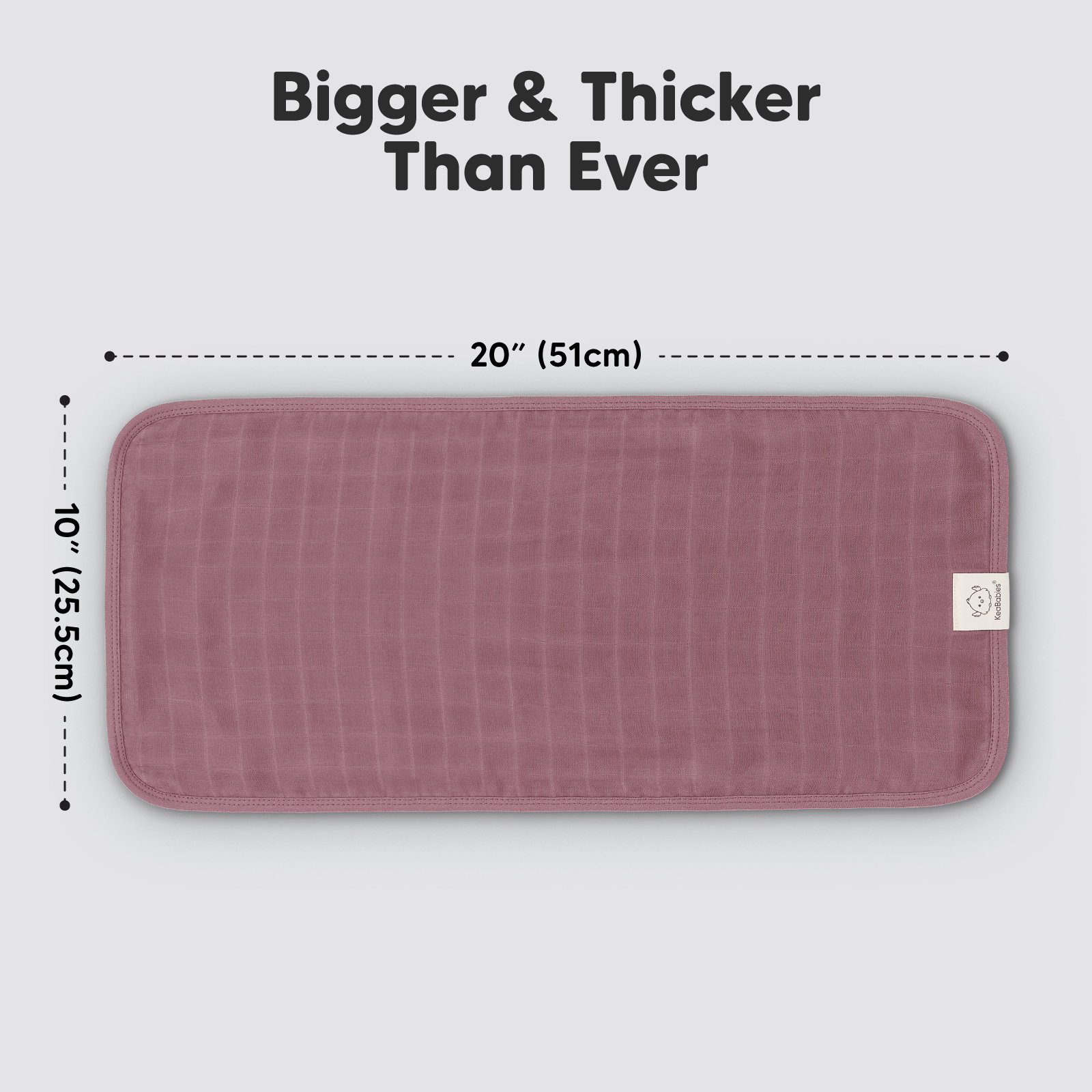 KeaBabies Lumi Muslin Burp Cloths (5 Pack).