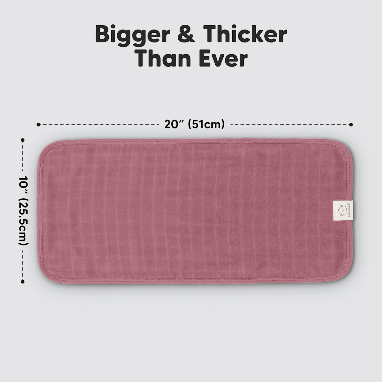 KeaBabies Lumi Muslin Burp Cloths (5 Pack) - Corals.