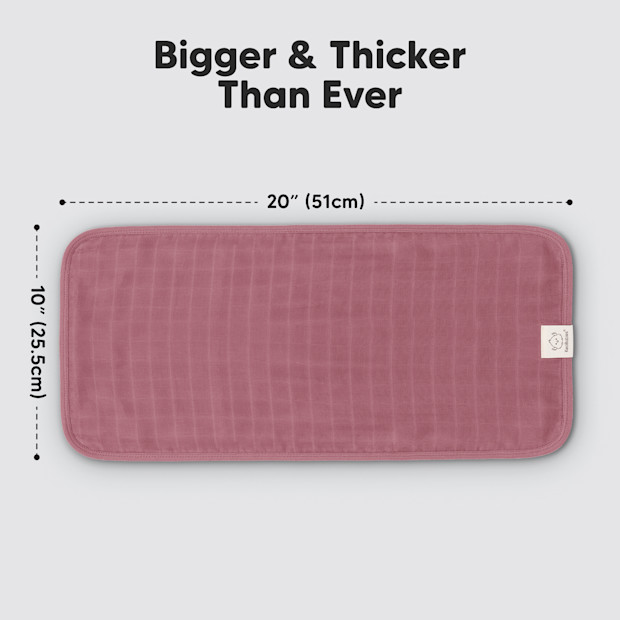 KeaBabies Lumi Muslin Burp Cloths (5 Pack).