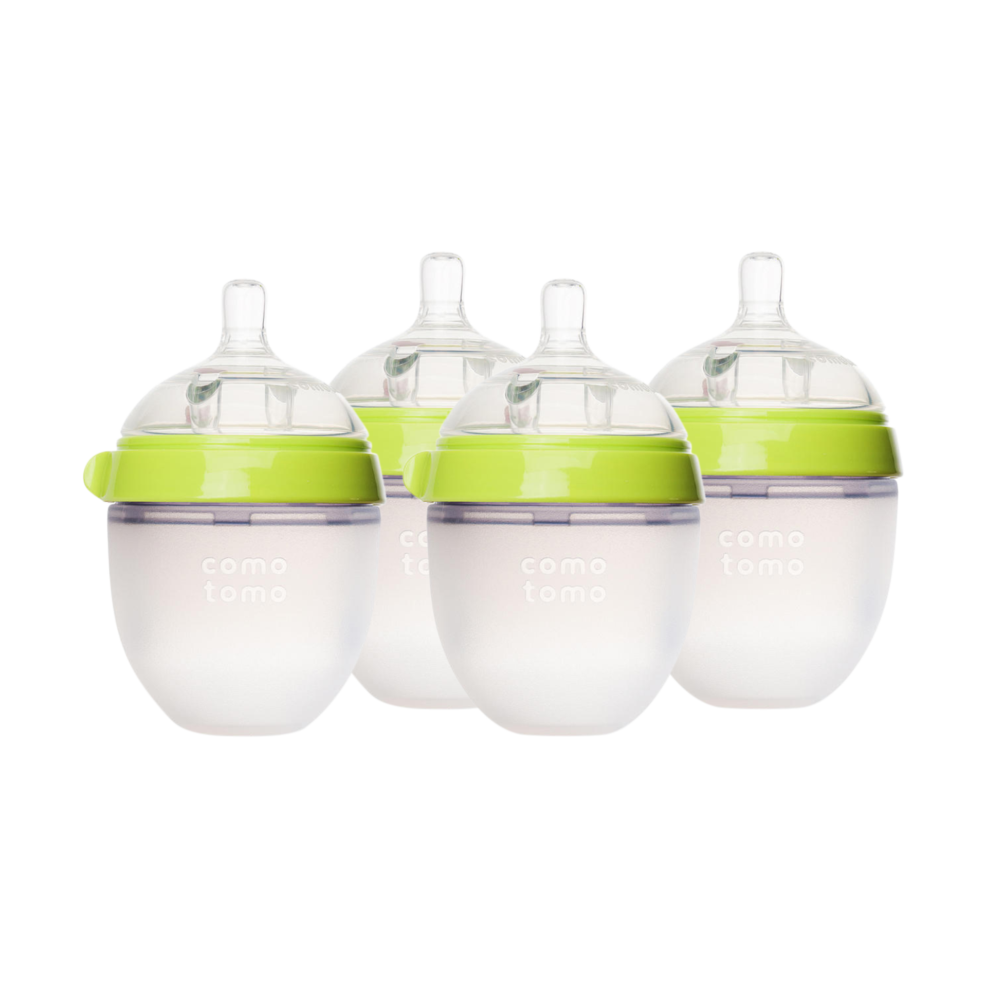 Comotomo Four Pack Bottle 150ml/5oz., Green